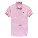 polo paris ralph lauren chemises hommesche courte hommes 2013 mode coton single pony pink